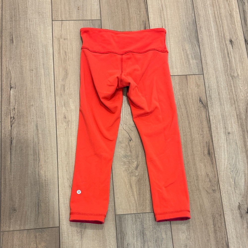 Lululemon Athletica Reversible Leggings (Red side / Orange side)